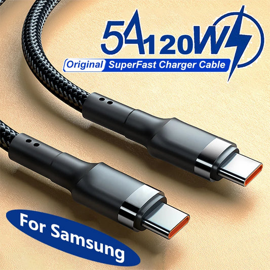 Supercharge with PD 120W USB-C Cable for All Devices